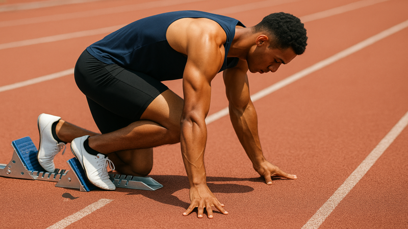 2. クラウチングスタートの正しいフォーム