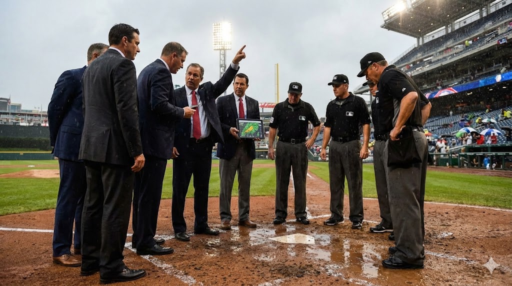 2.プロ野球の雨天中止はいつ誰が決めるのか