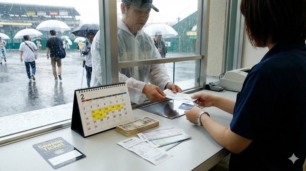 3.雨天中止になった場合のチケット払い戻し手続き