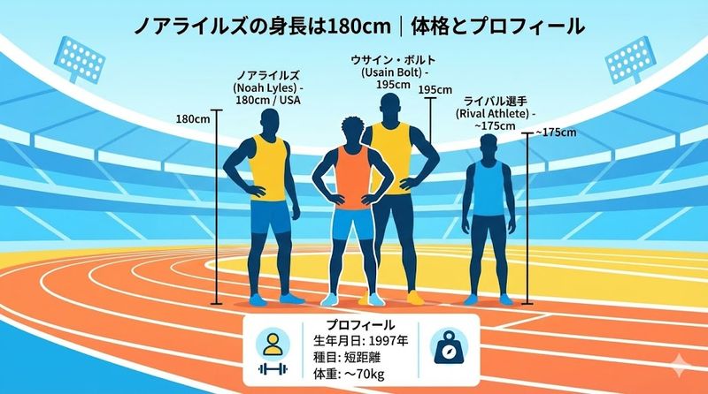 1.ノアライルズの身長は180cm|体格とプロフィール