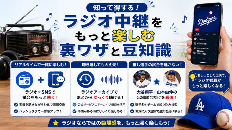 4.ラジオ中継をもっと楽しむための裏ワザと豆知識