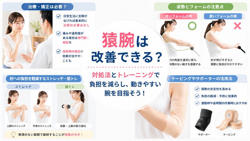 4.猿腕は改善できる?対処法とトレーニング