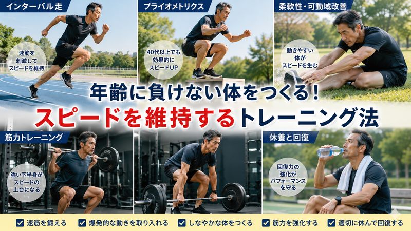 3.スピードの年齢による低下を遅らせるトレーニング方法