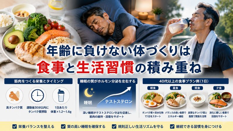4.年齢を言い訳にしないための食事・生活習慣の整え方