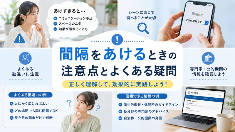4.間隔をあける際の注意点とよくある疑問