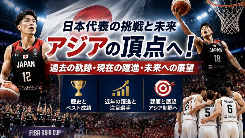 3.日本代表のバスケ男子アジアカップ歴代成績まとめ