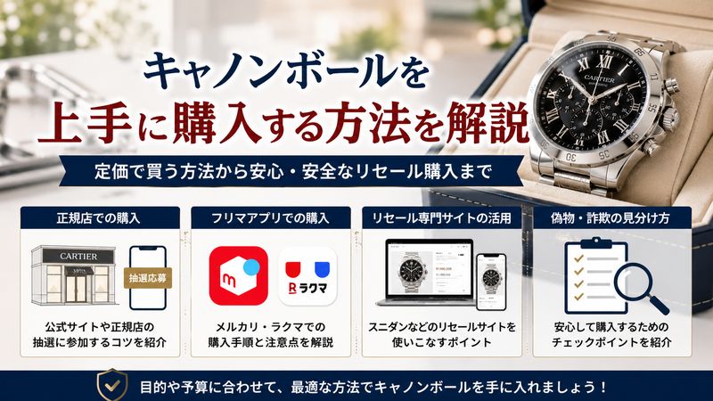 3. キャノンボールを定価またはリセールで買う方法