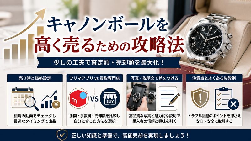 4. キャノンボールを高く売るためのリセール攻略術