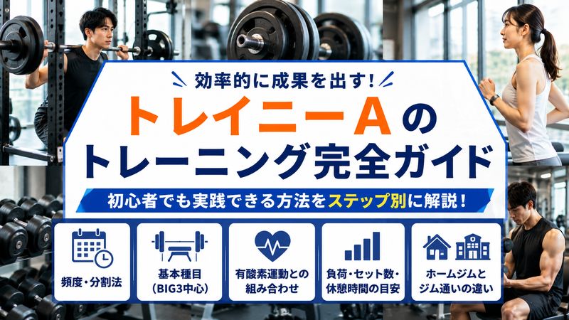 2. トレイニーAのトレーニング方法と基本メニュー