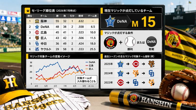 2.阪神タイガースの現在のマジック対象チームはどこか【2026年最新】
